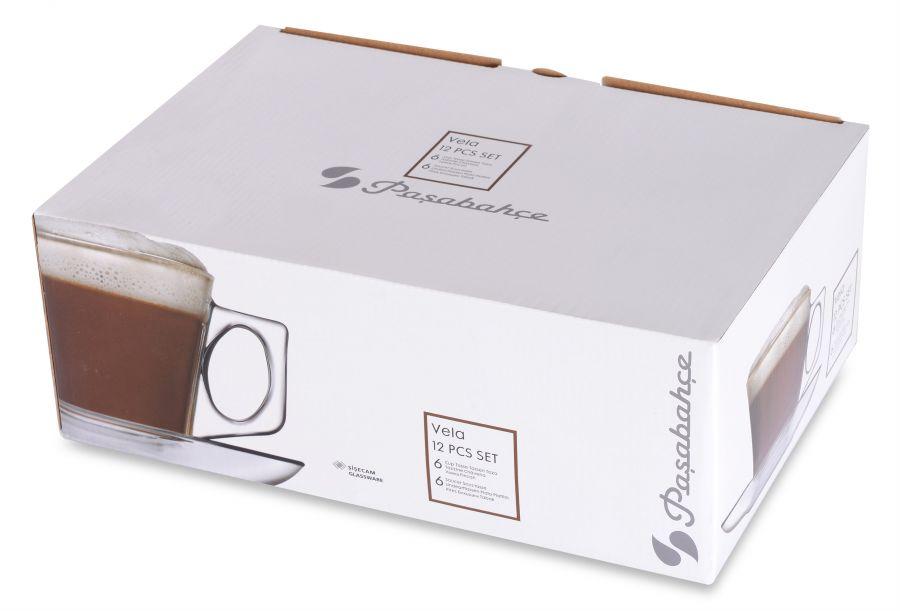 Vela Kaffeetassen Set 6 Stück - Klassische Tassen Für Täglichen Genuss